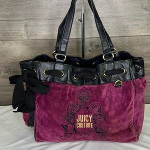 Juicy couture daydreamer bag - purple. Used. Worn leather, slight discoloration